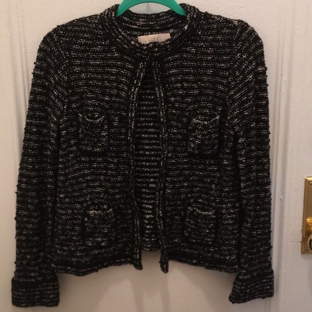 Black & White Tweed Jacket